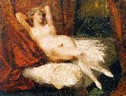 Eugene Delacroix Female Nude Reclining on a Divan oil painting picture wholesale